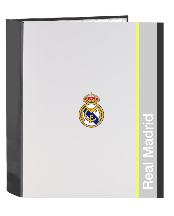 Carpeta F. 4 Anillas 35Mm Lomo Ancho Real Madrid Equip. 25/26 27x33x6 Cm