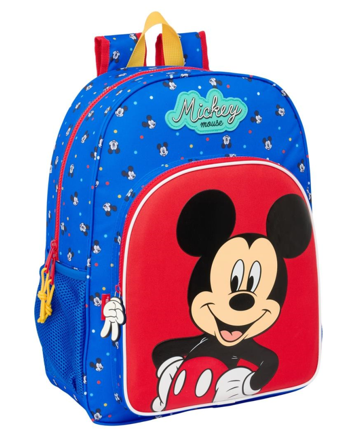 Mochila Adapt.Carro Mickey Mouse "Good Day" 33X42X14Cm
