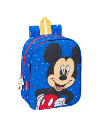 Mochila Guarderia Adapt.Carro Intercambi Mickey Mouse "Good Day" 22X27X10Cm