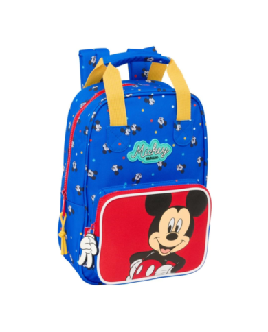 Mochila Infantil Con Asas Adapt. A Carro Mickey Mouse "Good Day" 20X28X8Cm
