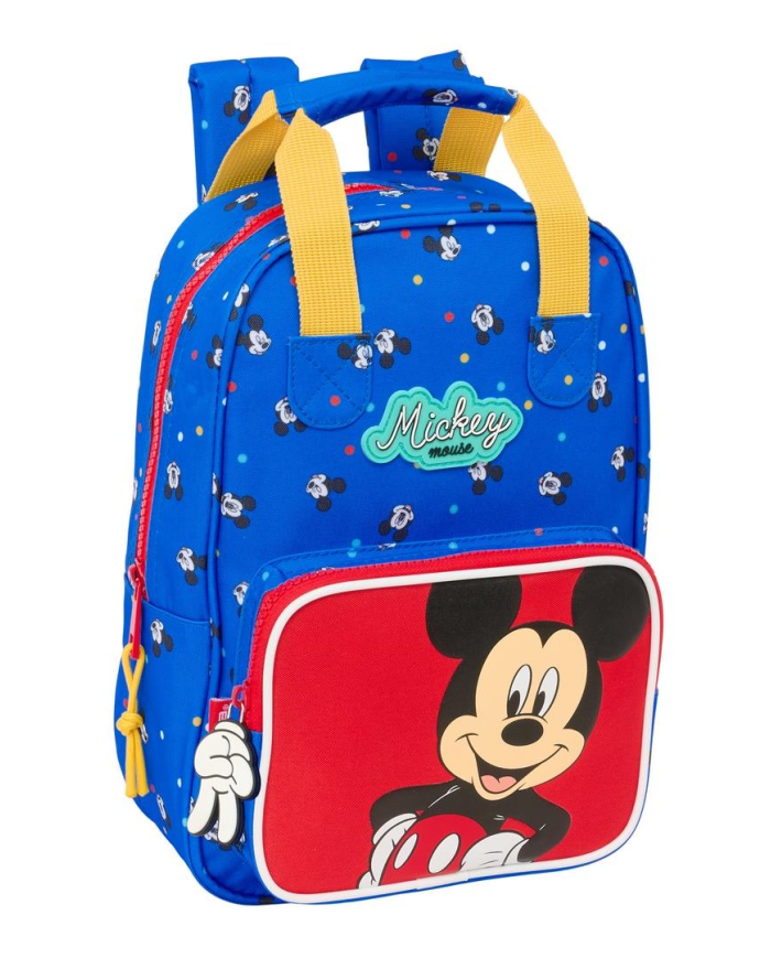 Mochila Infantil Con Asas Adapt. A Carro Mickey Mouse "Good Day" 20X28X8Cm