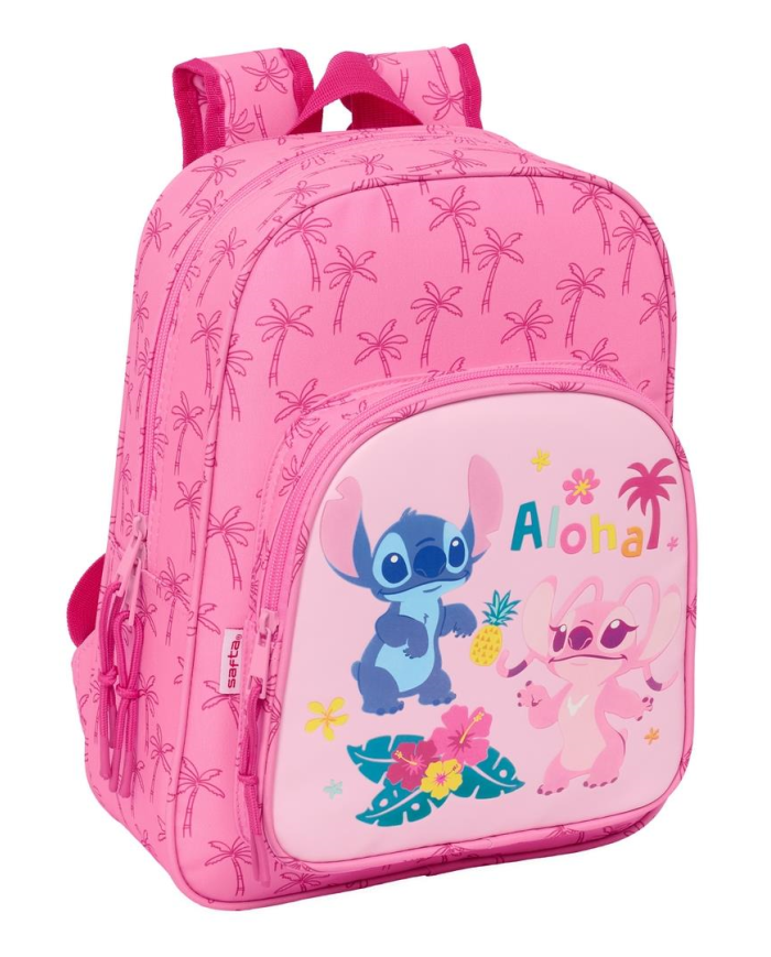 Mochila Infantil Adapt.Carro Stitch "Chill" 26x34x11 Cm