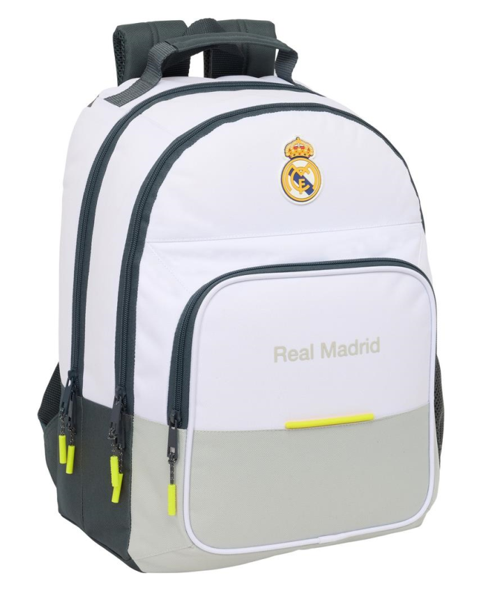 Mochila Doble Adapt.Carro Real Madrid Equip. 25/26 32x42x16 Cm