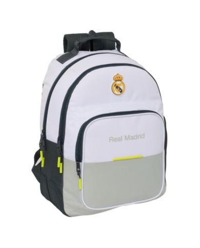 Mochila Doble Adapt.Carro Real Madrid Equip. 25/26 32x42x15 Cm