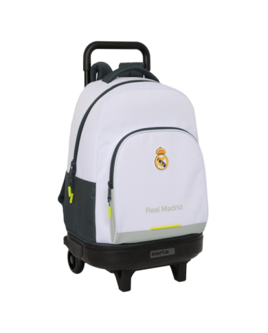 Mochila Gde. C/Ruedas Compact Extraible Real Madrid Equip. 25/26 33x45x22 Cm
