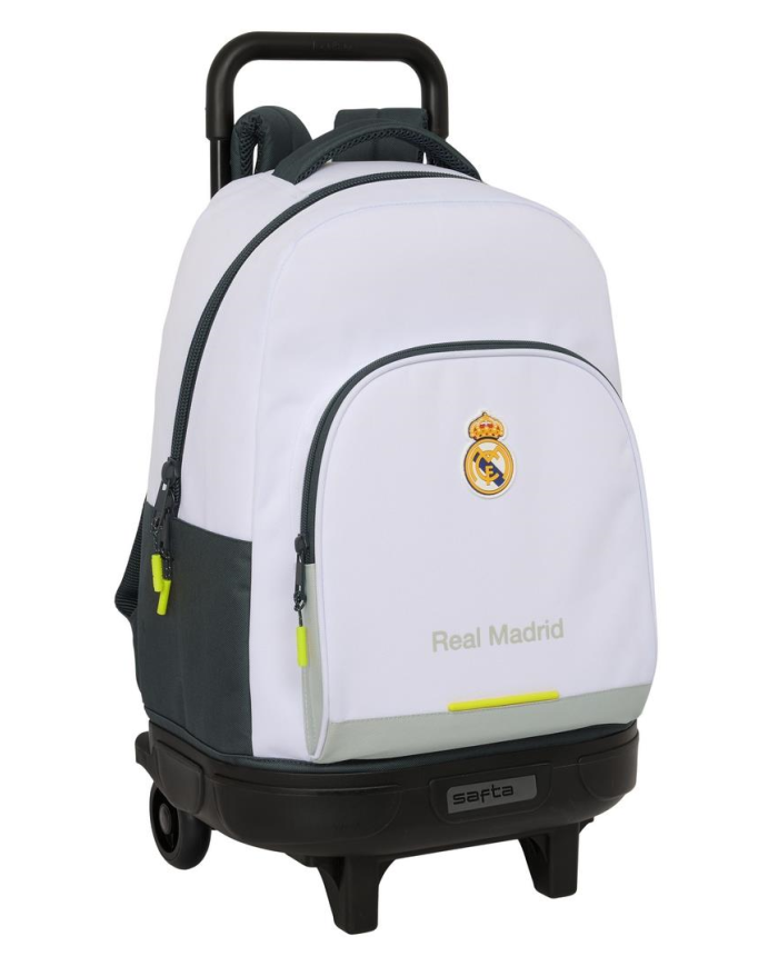 Mochila Gde. C/Ruedas Compact Extraible Real Madrid Equip. 25/26 33x45x22 Cm