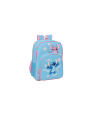 Mochila Infantil Adapt.Carro Stitch "Happy" 26x34x11 Cm
