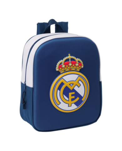 Mochila Guarderia 3D Real Madrid 3D 22x27x10 Cm