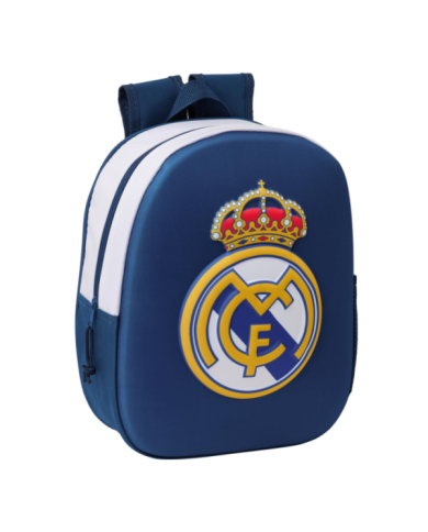 Mochila Guarderia 3D Real Madrid 3D 27x33x10 Cm