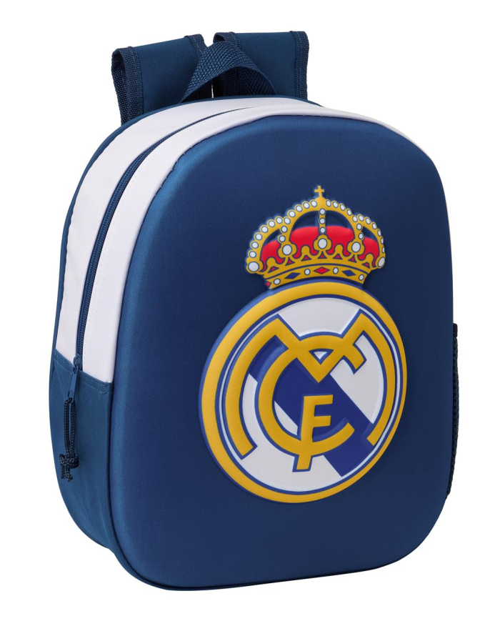 Mochila Guarderia 3D Real Madrid 3D 27x33x10 Cm