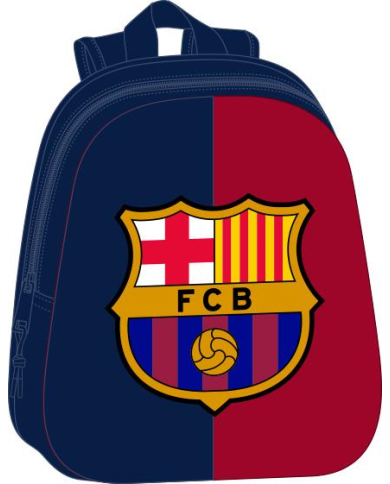 Mochila Guarderia 3D F.C.Barcelona 3D 27x33x10 Cm