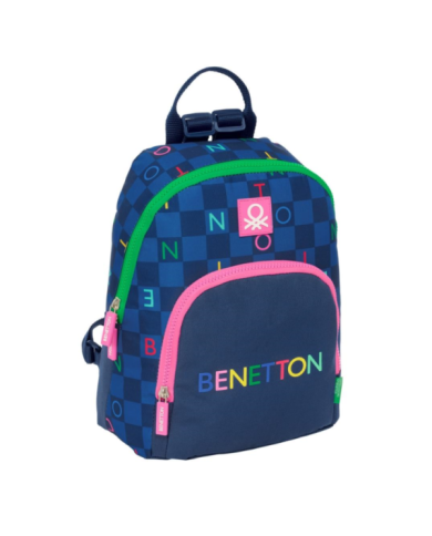 Mini Mochila Benetton "Damero" 25X30X13Cm