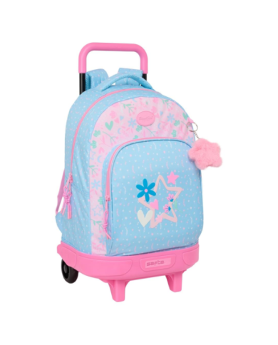 Mochila Gde. C/Ruedas Compact Extraible Blackfit8 "Smile" 33x45x22 Cm