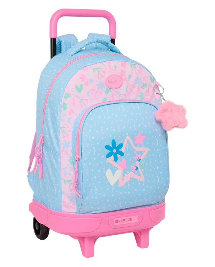 Mochila Gde. C/Ruedas Compact Extraible Blackfit8 "Smile" 33x45x22 Cm