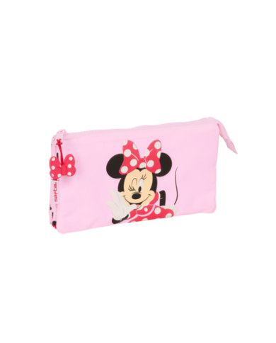 Portatodo Triple Minnie Mouse "Naive" 22X12X3Cm