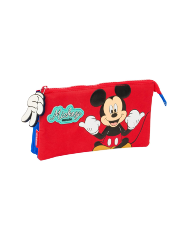 Portatodo Triple Mickey Mouse "Good Day" 22X12X3Cm