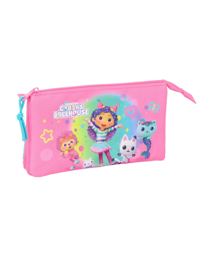 Portatodo Triple Gabby'S Dollhouse "Confetti" 22x12x3 Cm