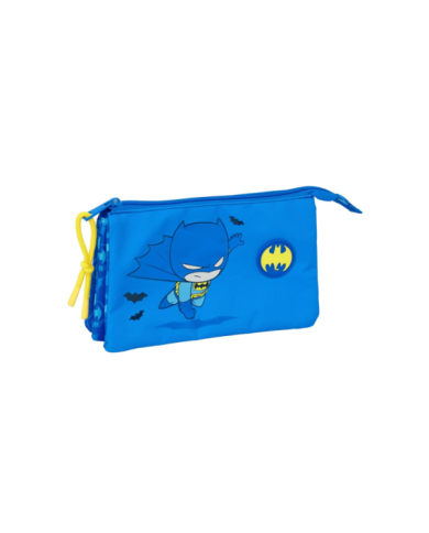 Portatodo Triple Batman Preescolar 22x12x3 Cm