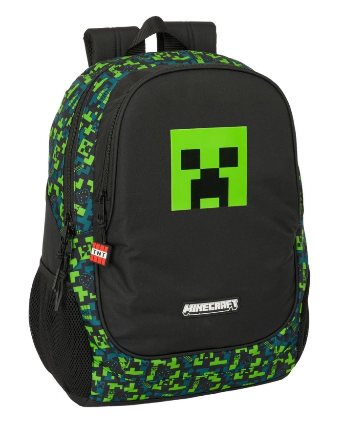 Mochila Adapt.Carro Minecraft "Tnt" 32X44X16Cm