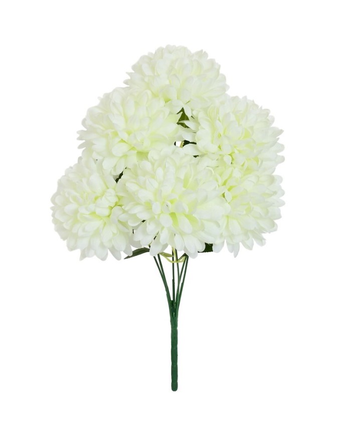 RAMO CRISANTEMO GIANT X 6-43CM (BLANCO)