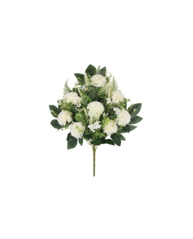 CONJUNTO CRISANTEMO X 12 - 56 CM(BLANCO)