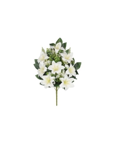 CONJUNTO AZUCENAS X 12 - 56 CM (BLANCO)