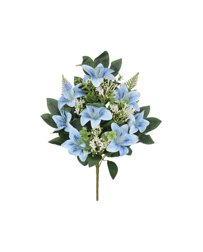 CONJUNTO AZUCENAS X 12 - 56 CM (AZUL)