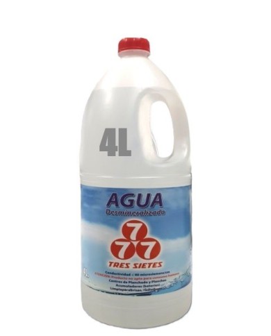 AGUA DESMINERALIZADA TRES 7 4 L