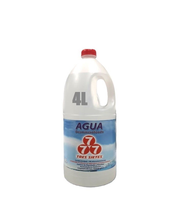 AGUA DESMINERALIZADA TRES 7 4 L