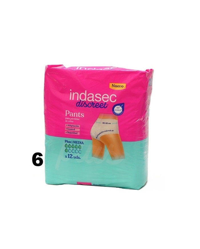 INDASEC PANT PLUS 80-110 ADULTO MD 12U