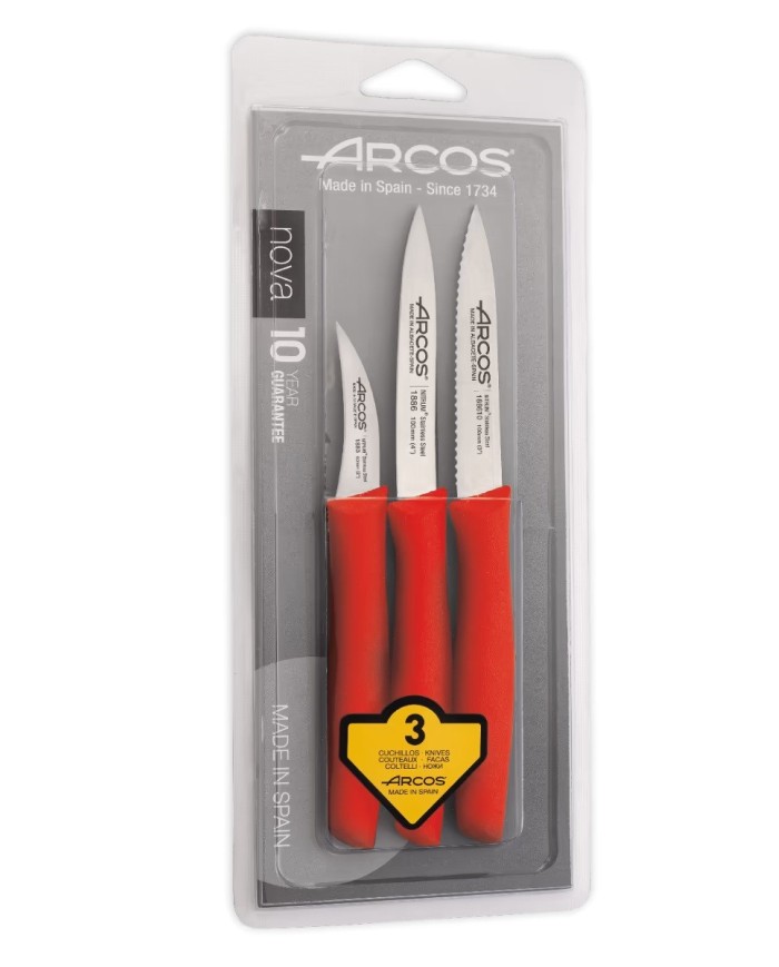 JUEGO COCINA 3 PZAS. ROJO BLISTER - NOVA