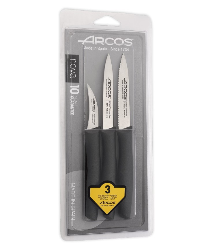 JUEGO COCINA 3 PZAS. NEGRO BLISTER - NOVA