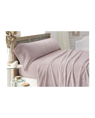 Sábanas de Coralina, 965 color Nude Cama de 90 cm - Coralina Burrito Blanco