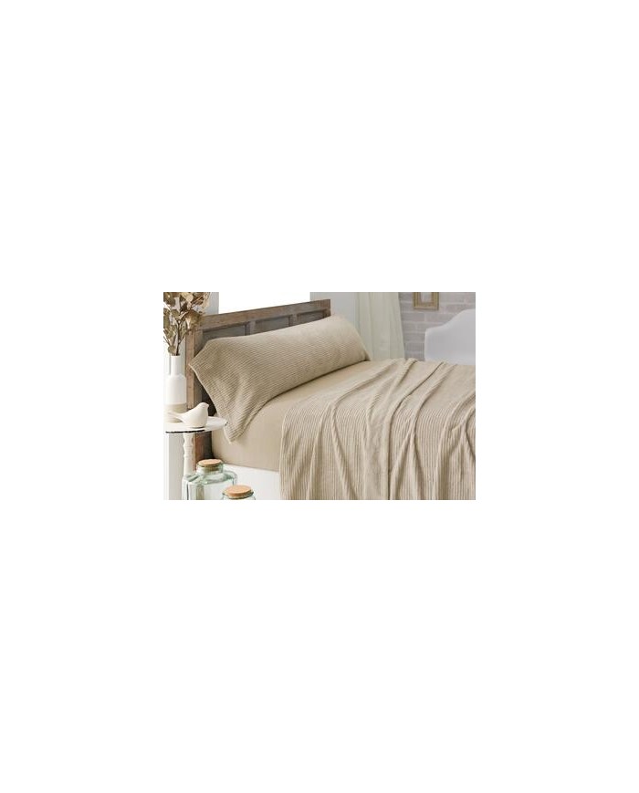 Sábanas de Coralina, 965 Beige Cama de 90 cm - Coralina Burrito Blanco