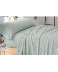 Sábanas de Coralina, 965 Gris Cama de 105 cm - Coralina Burrito Blanco