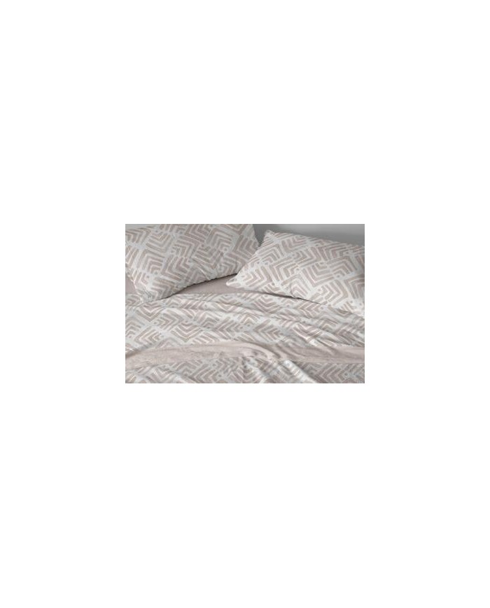 Juego de sábanas Coralina, 996 color Tierra Cama de 135 cm - Coralina Burrito Blanco