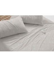 Sábanas franela algodón, 575 color Nude Cama de 135 - Franela
