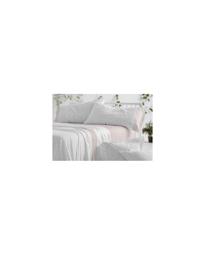 Sábanas franela algodón, 576 color Nude Cama de 180 cm - Franela