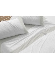 Sábanas franela algodón, 576 color Nude Cama de 200 cm - Franela