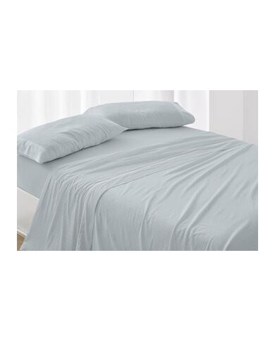 Sábanas franela algodón, 577 color Océano Cama de 135 - Franela