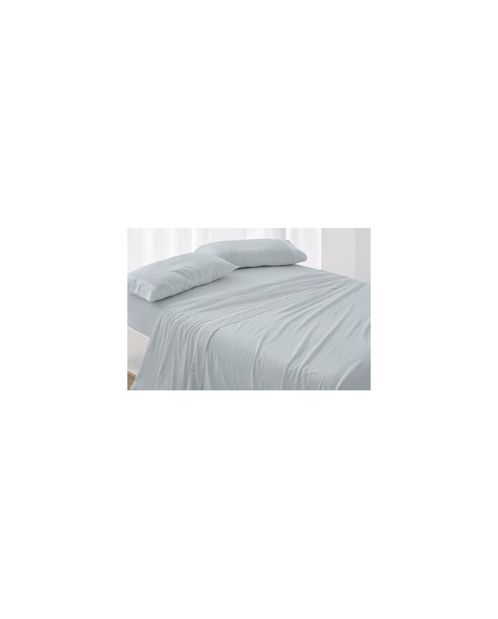 Sábanas franela algodón, 577 color Océano Cama de 105 cm - Franela