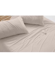 Sábanas franela algodón, 577 color Océano Cama de 150 cm - Franela