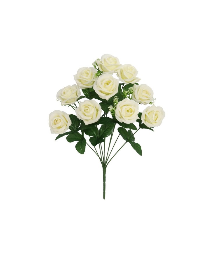 RAMO ROSAS X 10 -45 CM (BLANCO)