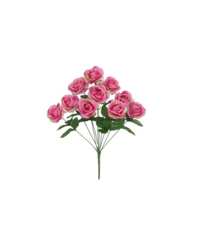 RAMO ROSAS X 10 -45 CM (FUCSIA)