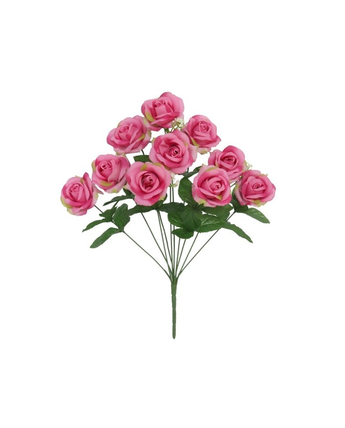 RAMO ROSAS X 10 -45 CM (FUCSIA)