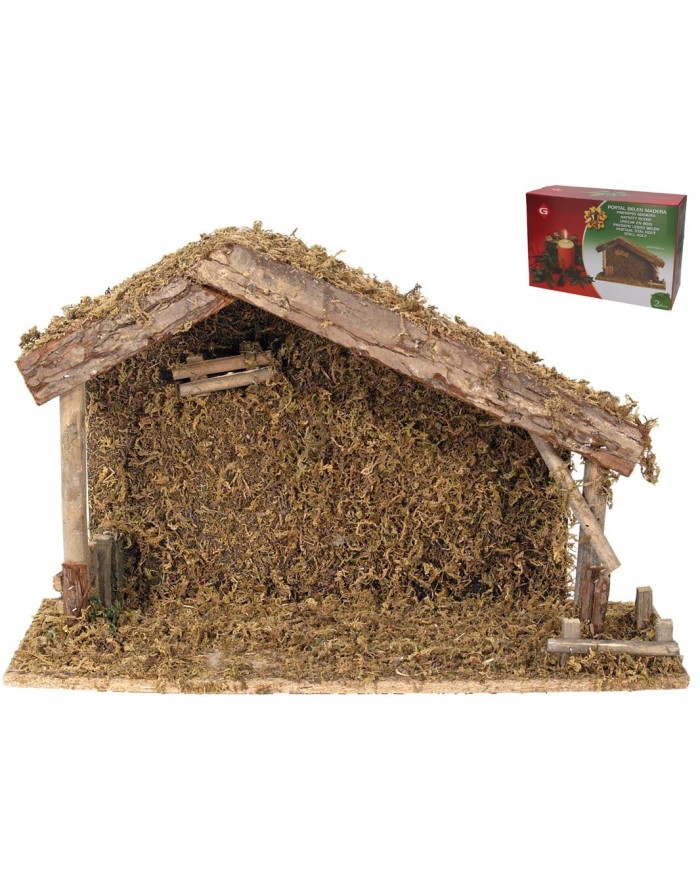 PORTAL BELEN MADERA 17X31.5X47CM