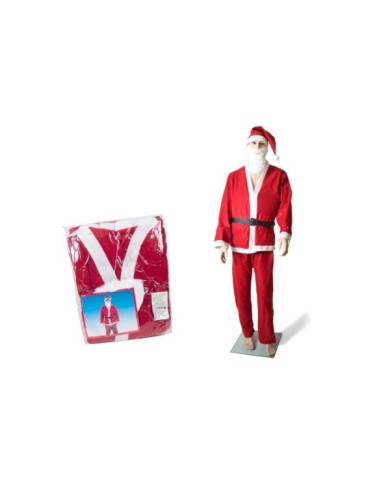 TRAJE PAPA NOEL 5PZAS ADULTO