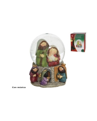 BOLA NACIMIENTO INFANTIL MUSICAL 10X14CM