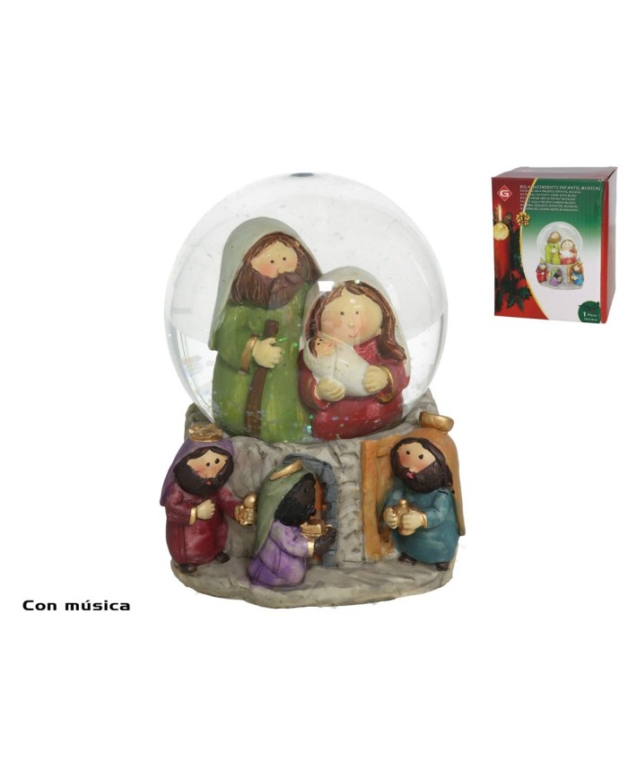 BOLA NACIMIENTO INFANTIL MUSICAL 10X14CM