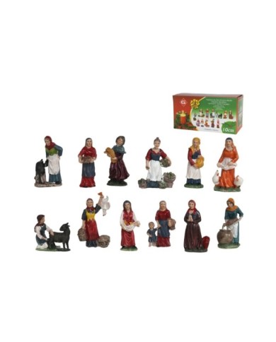 FIGURAS MUJER OFICIOS BELÉN 10CM SURTID